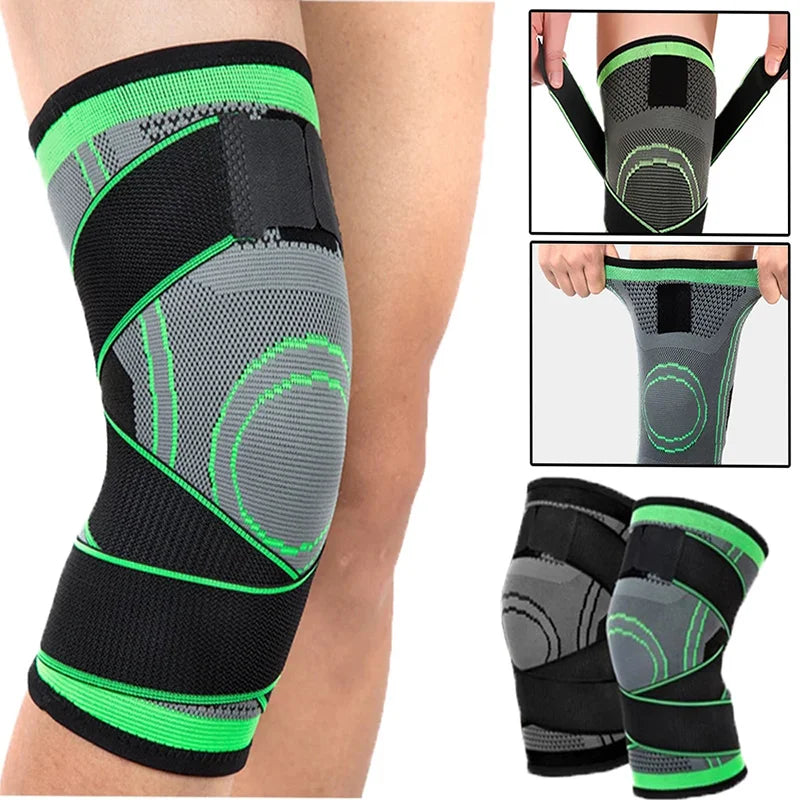 Verstellbare Kniebandage mit Kompression und Stabilisierung für Sport und Alltag