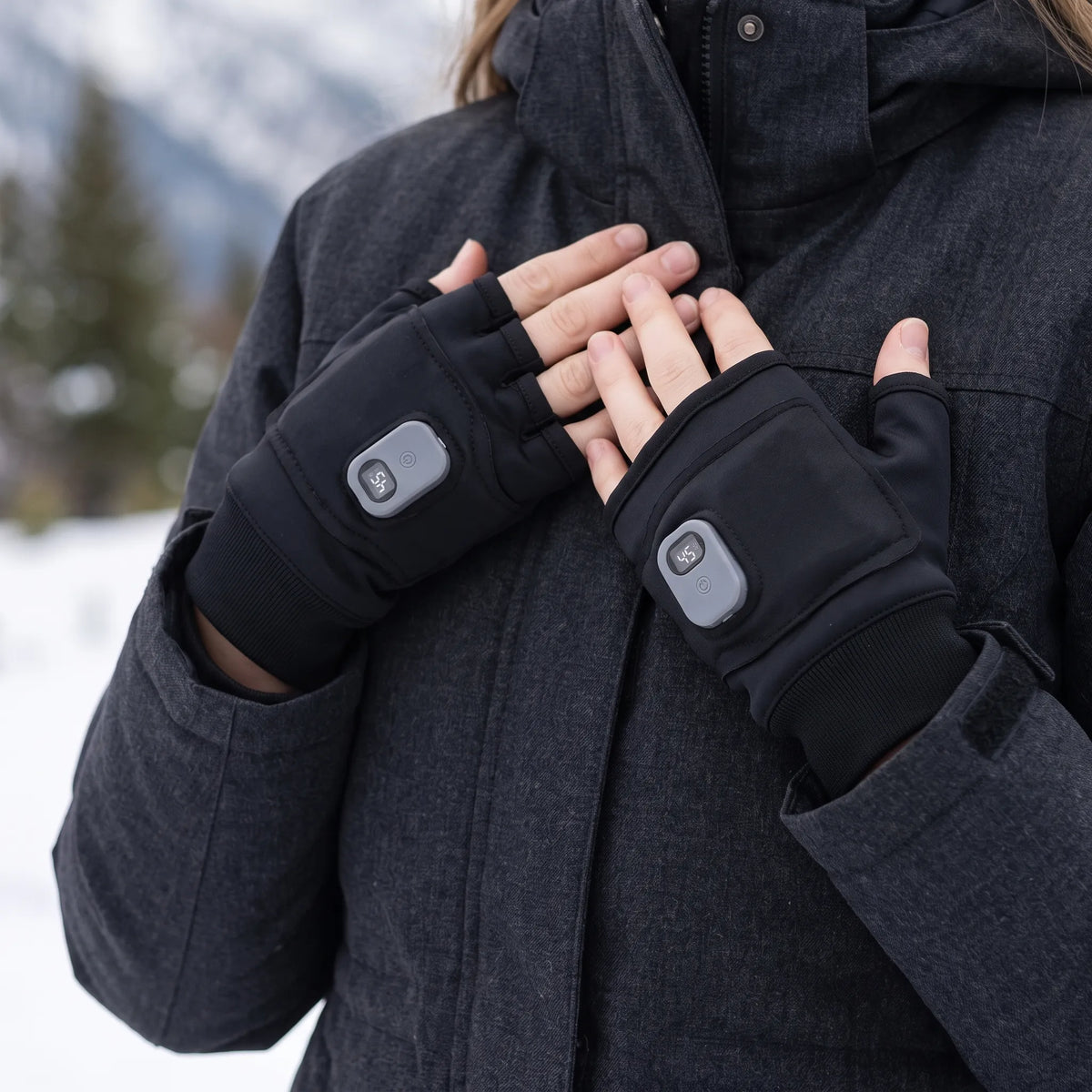 Nordspur | Kalvado Beheizbare Fingerlose Handschuhe Mit Display
