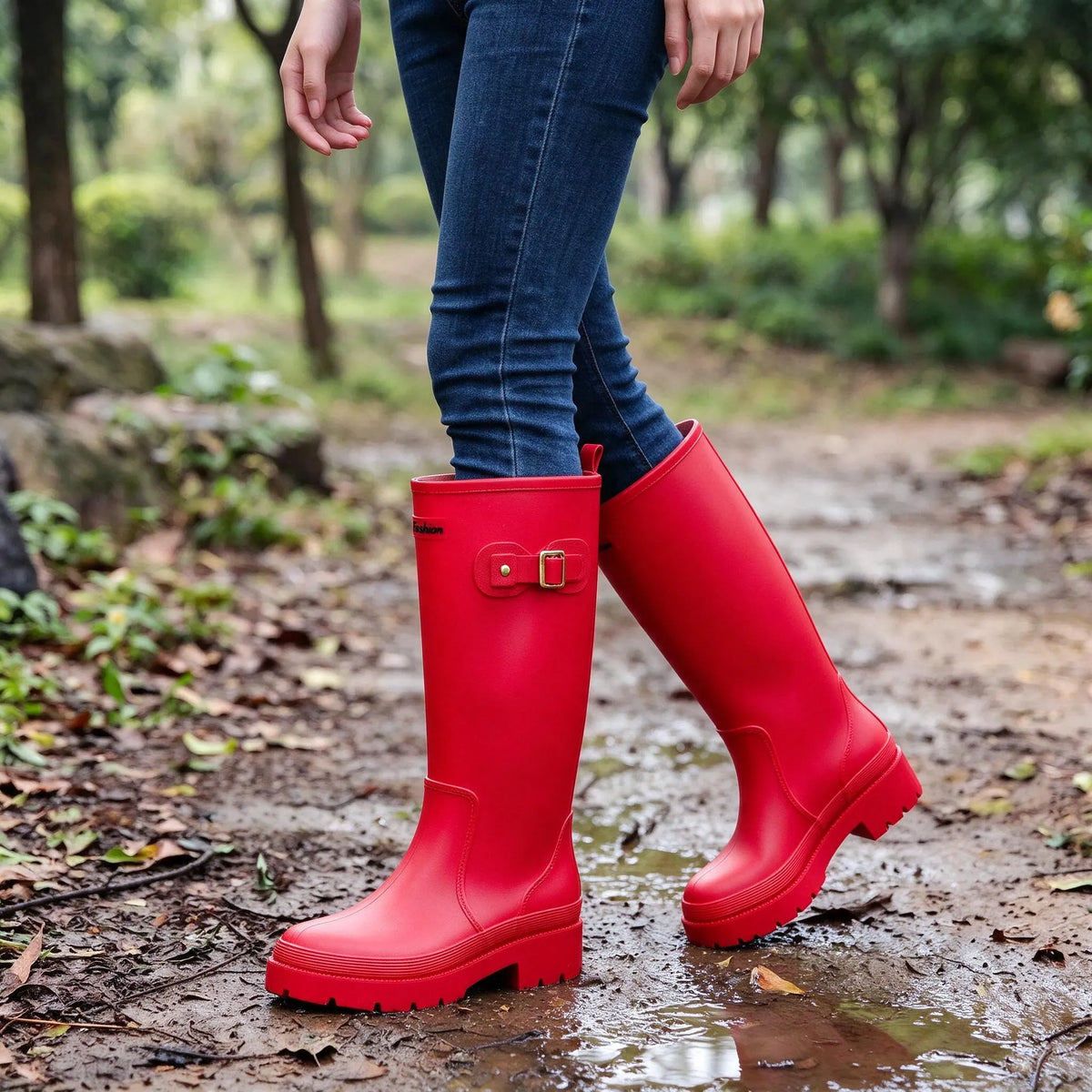 Nordspur | Kavelo Hohe Regenstiefel Mit Schnalle