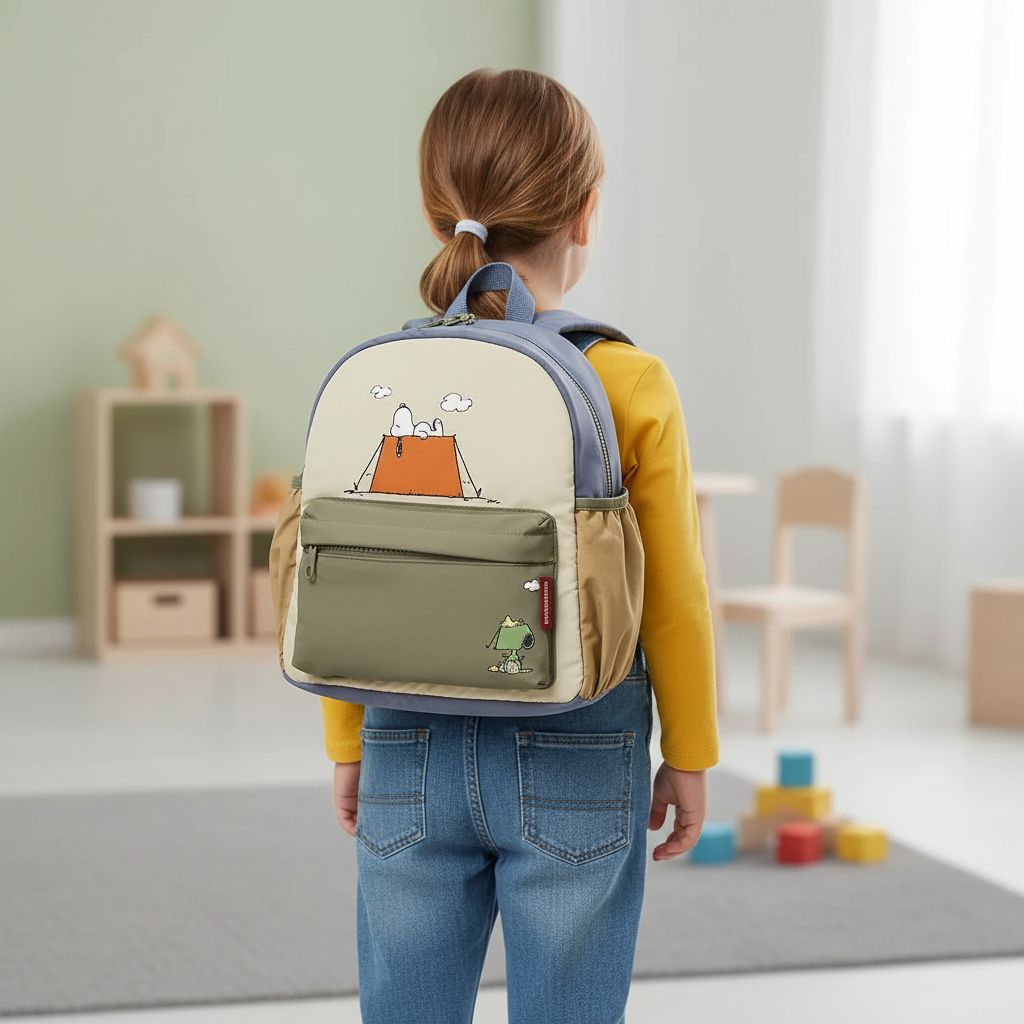 Kinderrucksack Cartoon Design mit gepolstertem Rücken und verstellbaren Trägern