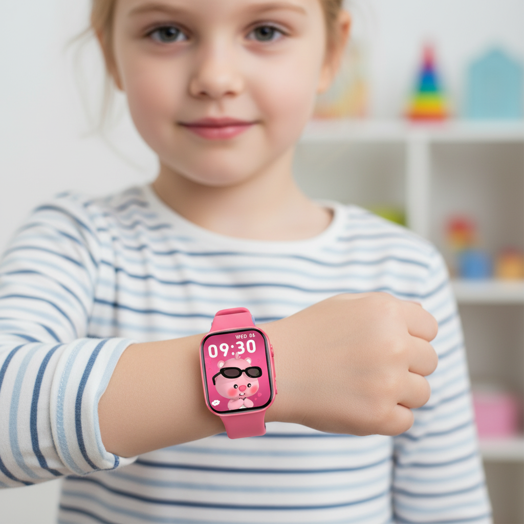 Kinder Smartwatch mit Fitness Tracker und Herzfrequenzüberwachung blau