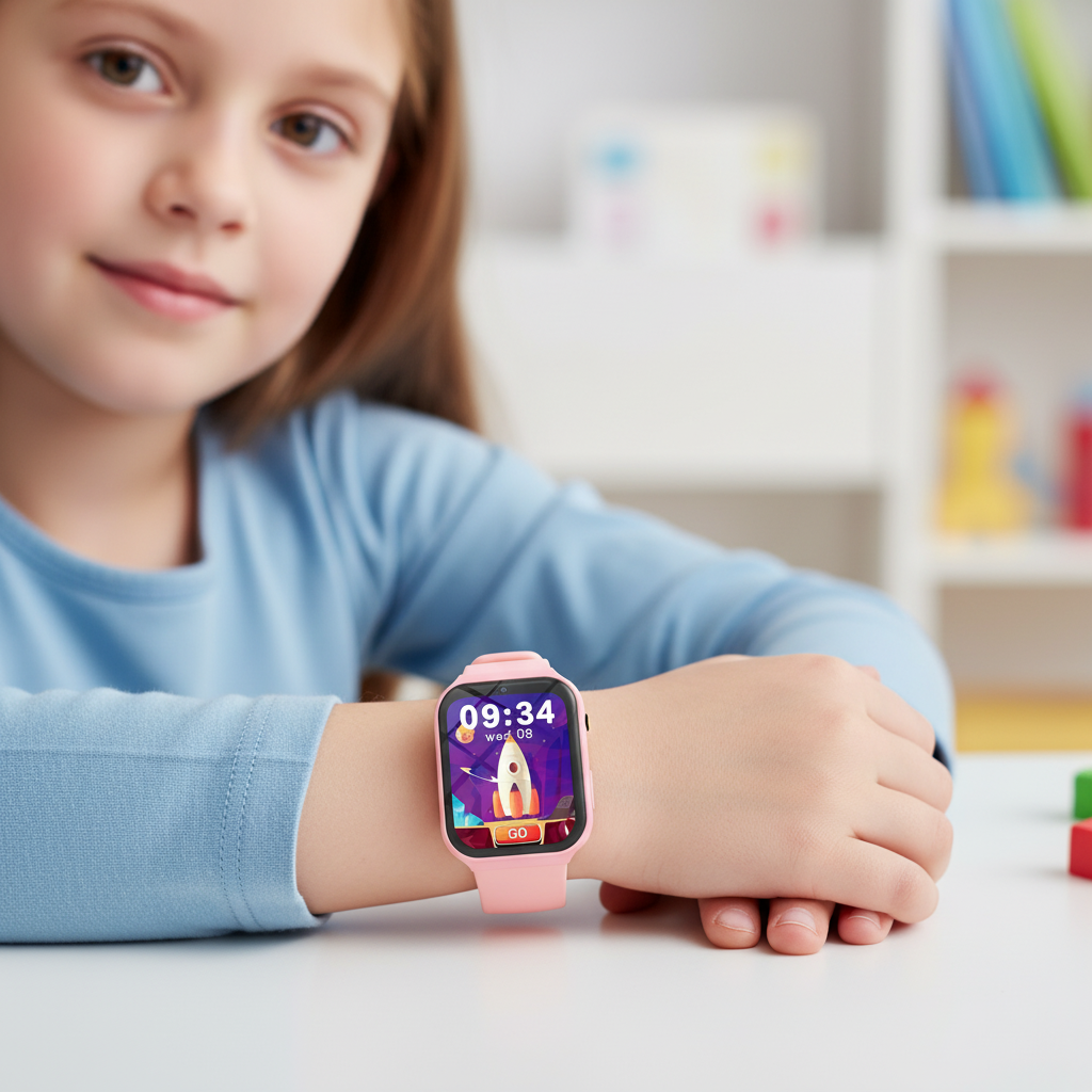 Kinder GPS-Smartwatch mit Touchscreen und SOS-Funktion