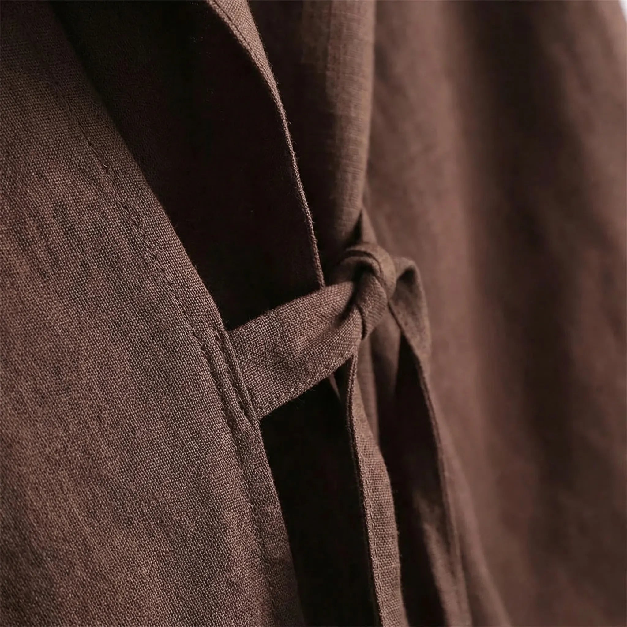 Kimono Zweiteiler Set für Damen mit weitem Bein und Schnüroberteil