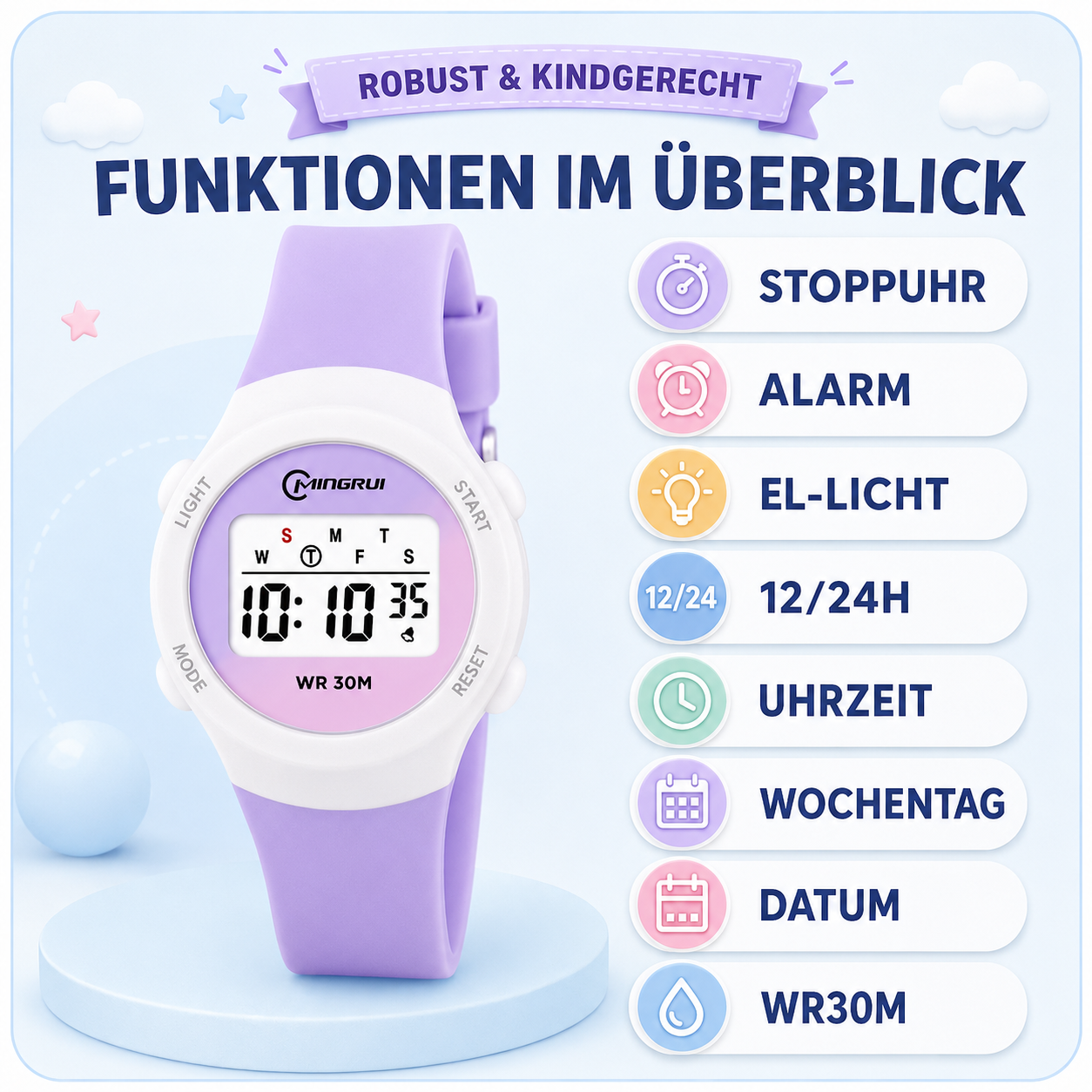 Nordspur | Kinder Digitale Sportuhr