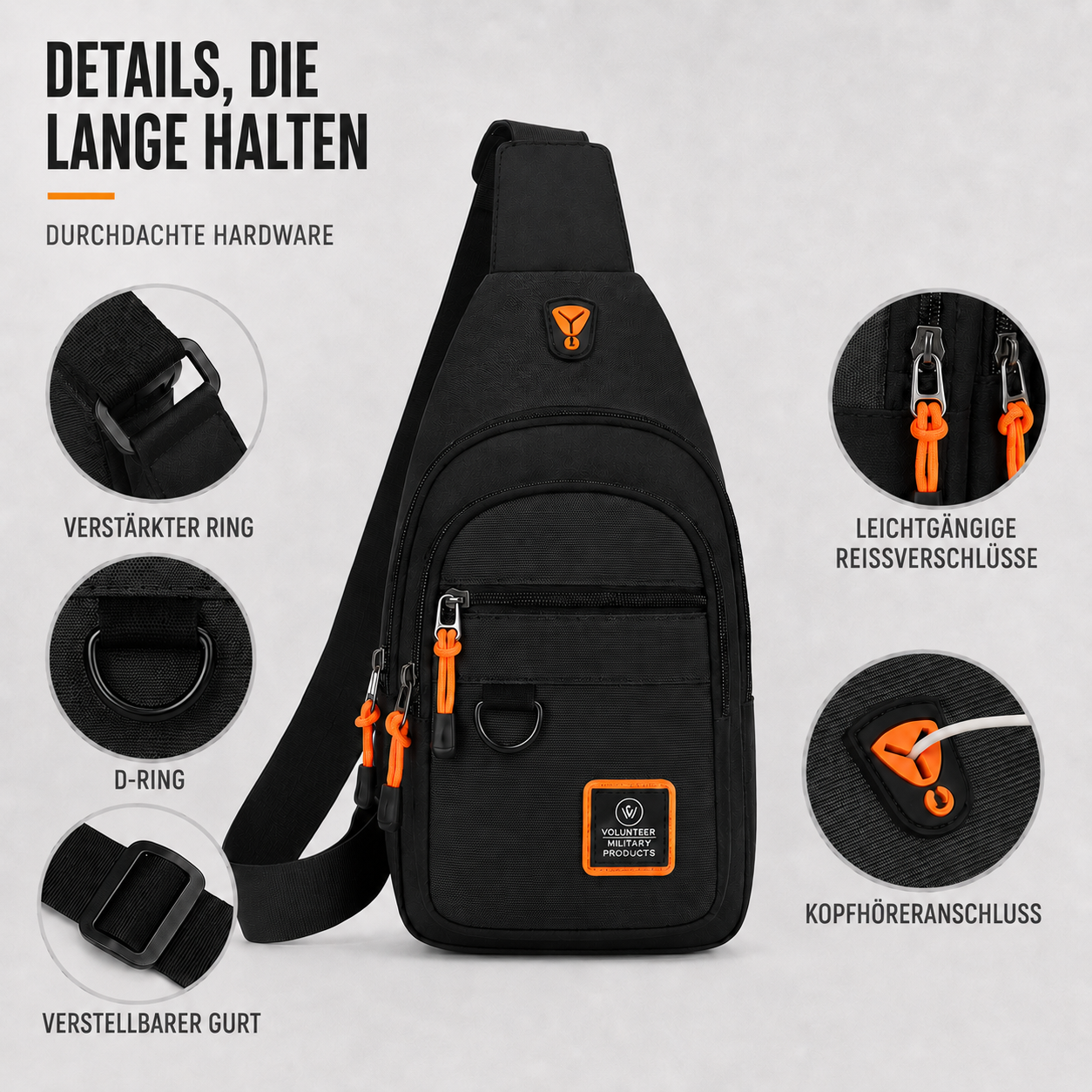 Nordspur | Kleine Crossbody-Umhängetasche