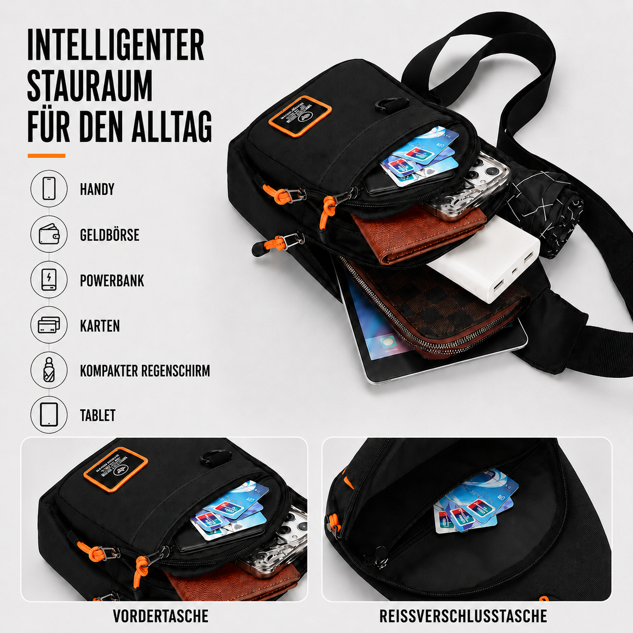 Nordspur | Kleine Crossbody-Umhängetasche