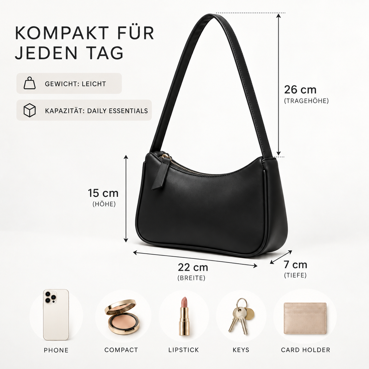 Nordspur | Kleine Schultertasche
