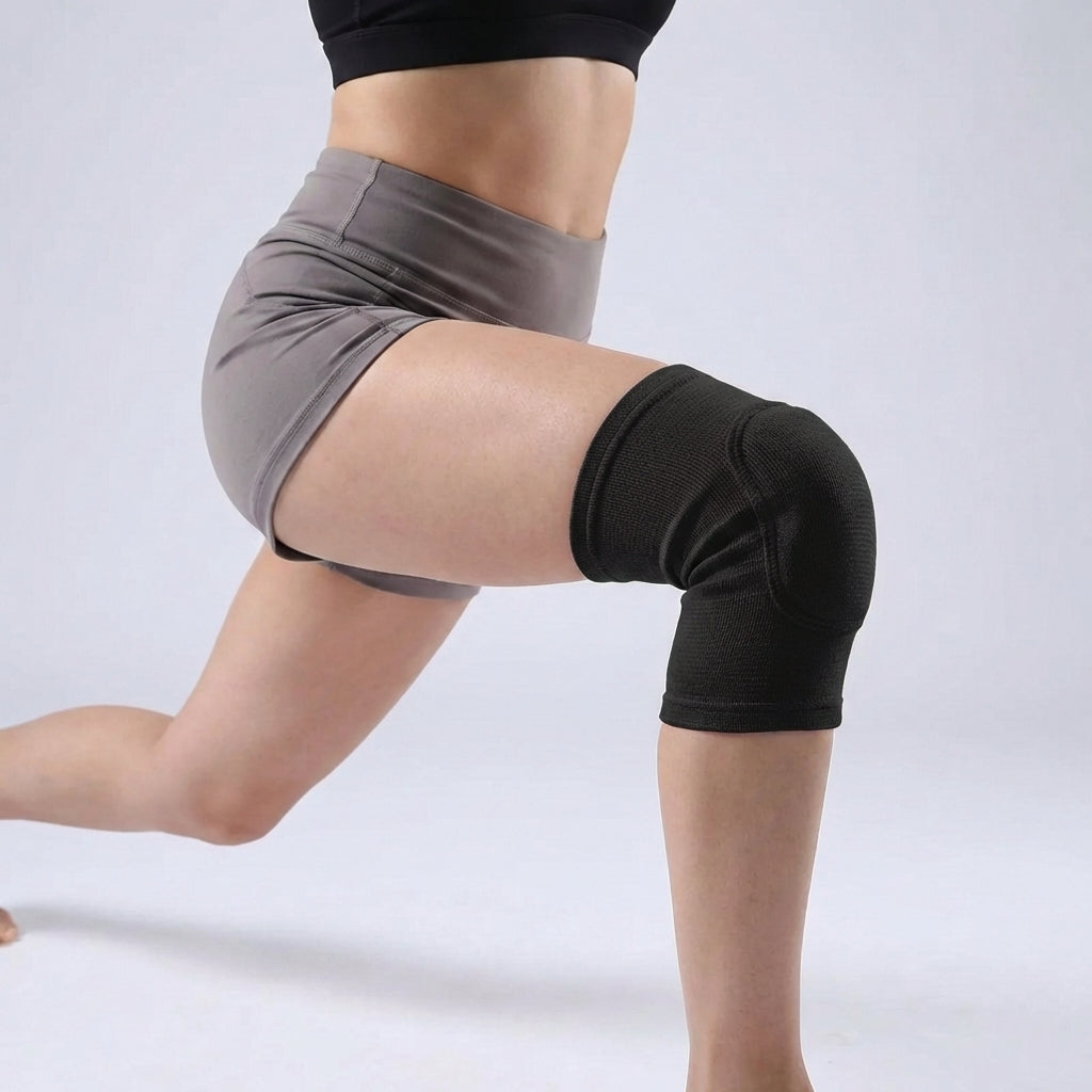 Kompressions-Kniebandage gepolstert für Sport und Training