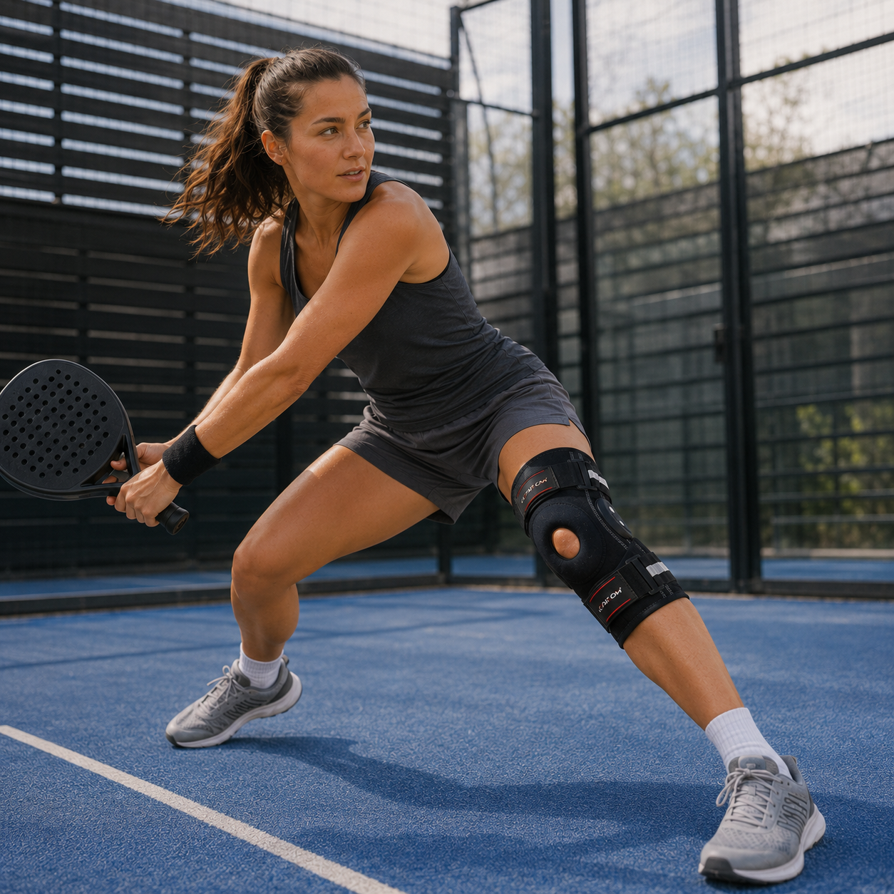Nordspur | Knevoxa Kniebandage mit Gelenken | Seitliche Stabilisatoren für Sport