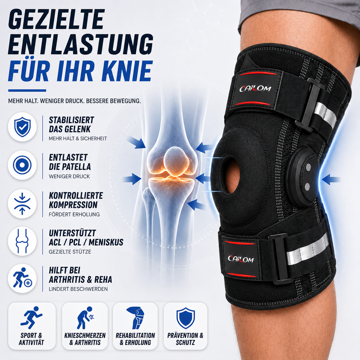 Nordspur | Knevoxa Knieorthese mit Gelenken