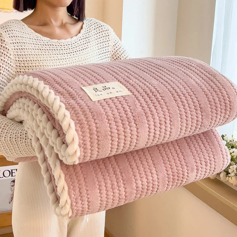 Korallenvlies Kuscheldecke pillingfrei für Sofas und Betten