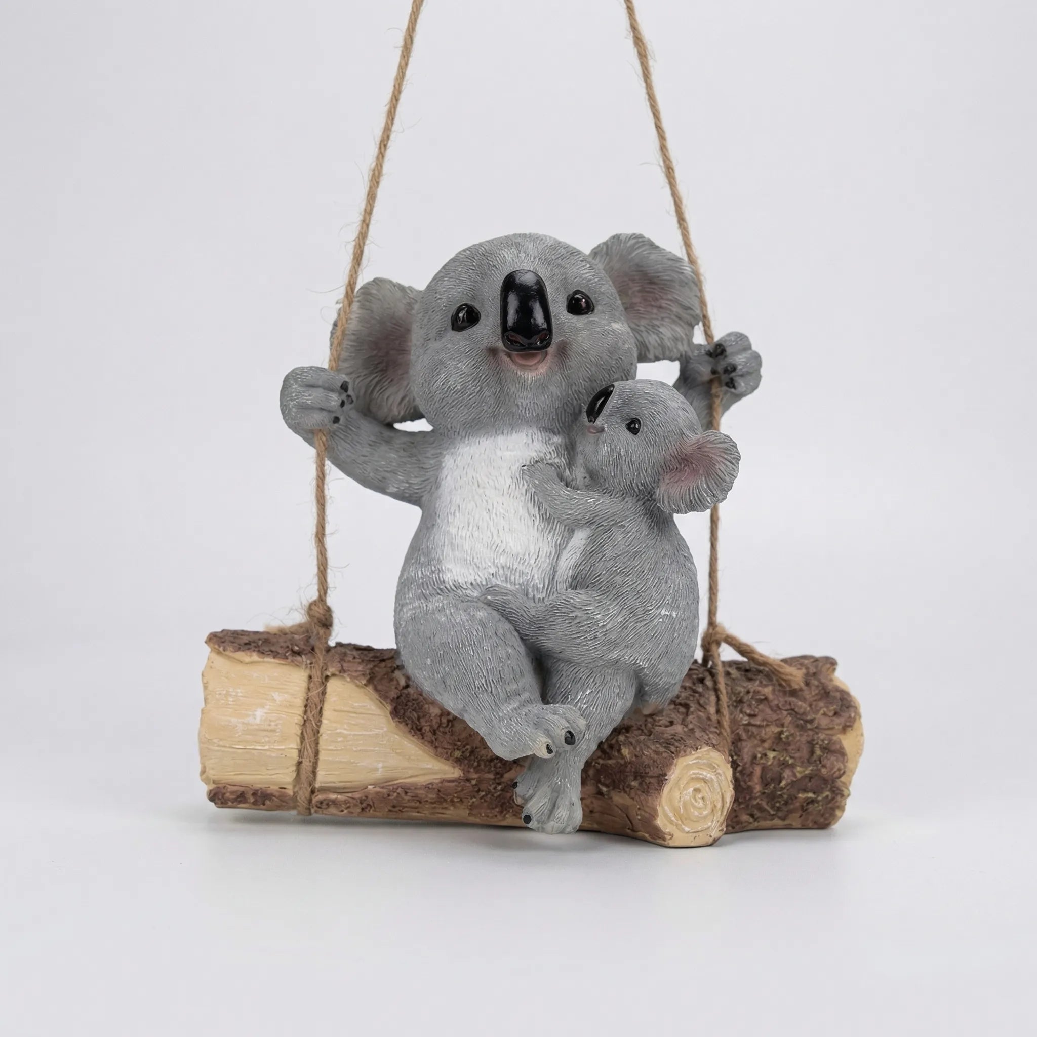 Schwingende Koala-Hängefigur Gartendekoration aus Harz