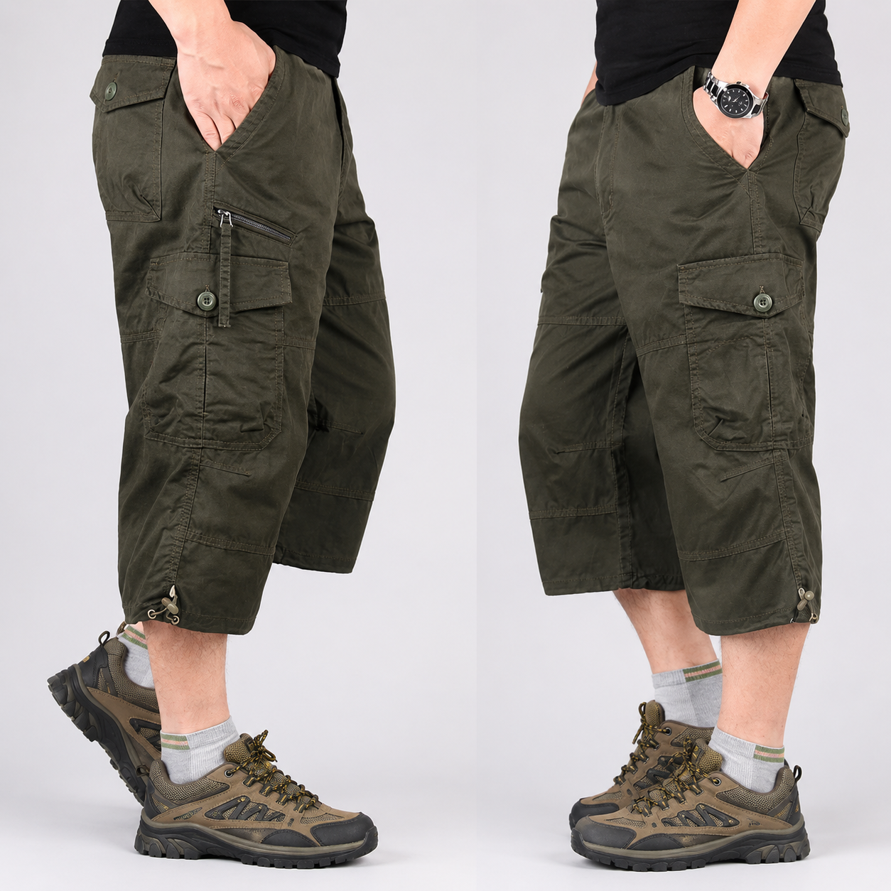 Nordspur | Kortivar Lange Cargo-Shorts