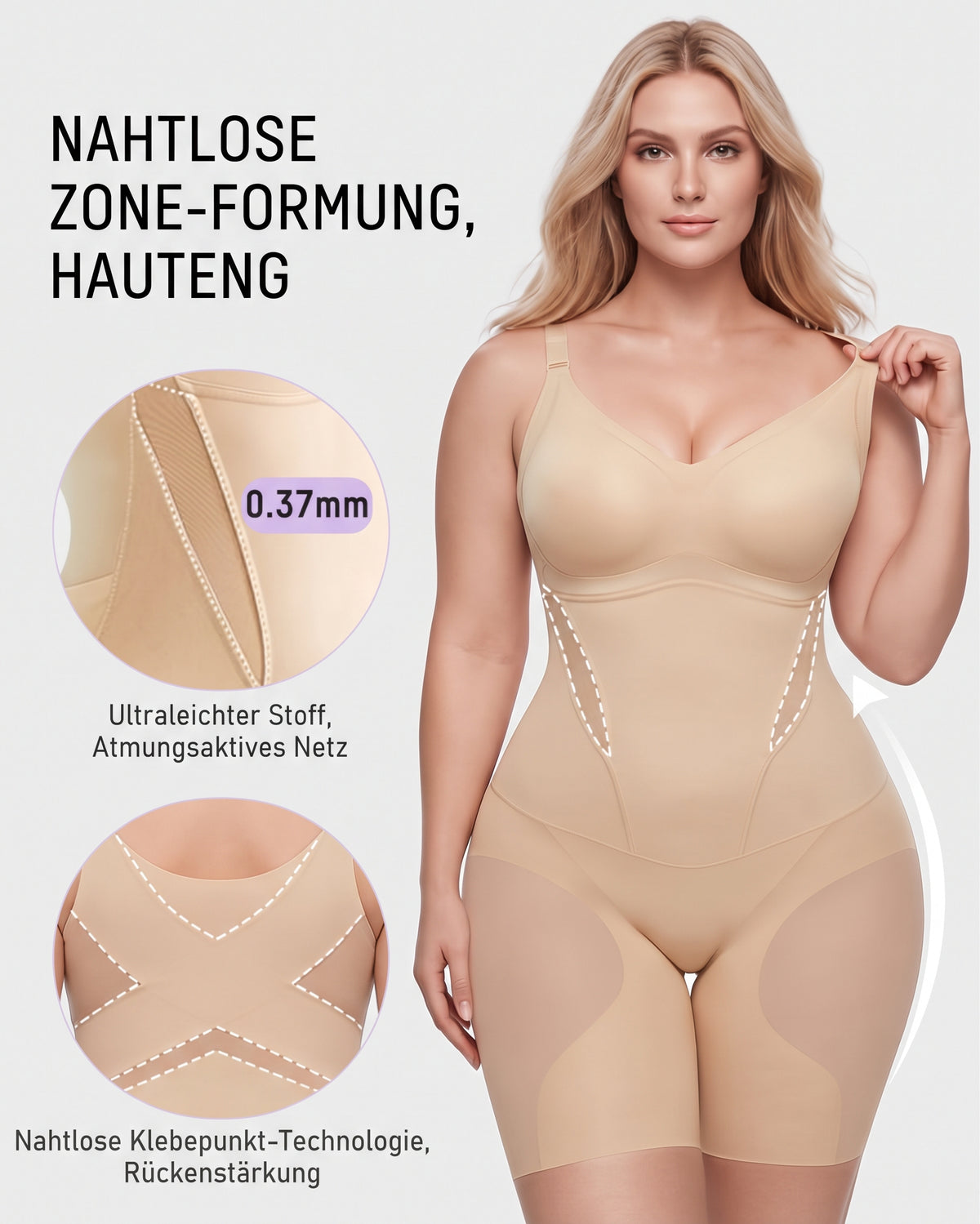 Nordspur | Kühlender nahtloser Bauchkontroll-Body