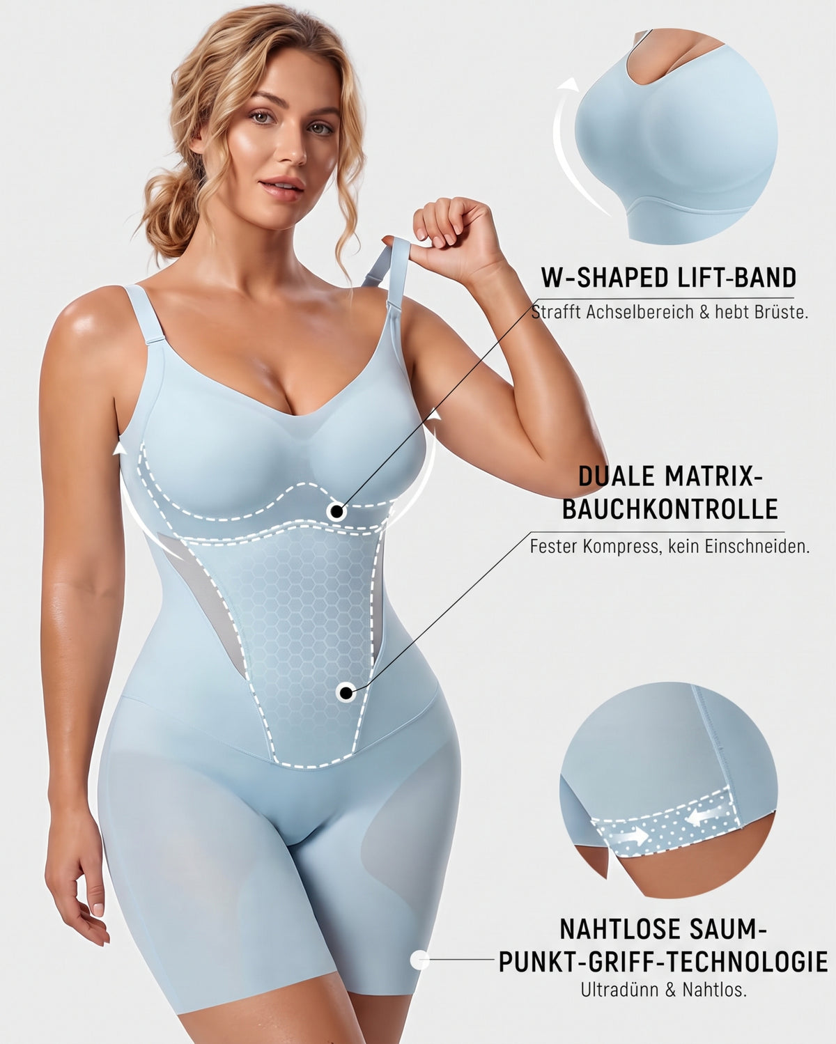 Nordspur | Kühlender nahtloser Bauchkontroll-Body