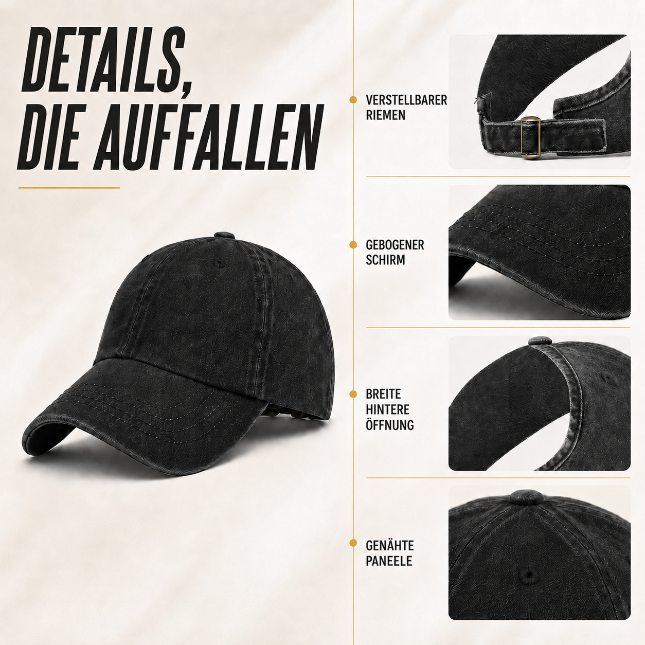 Nordspur | Kynetic Rückenfrei Baseball-Kappe