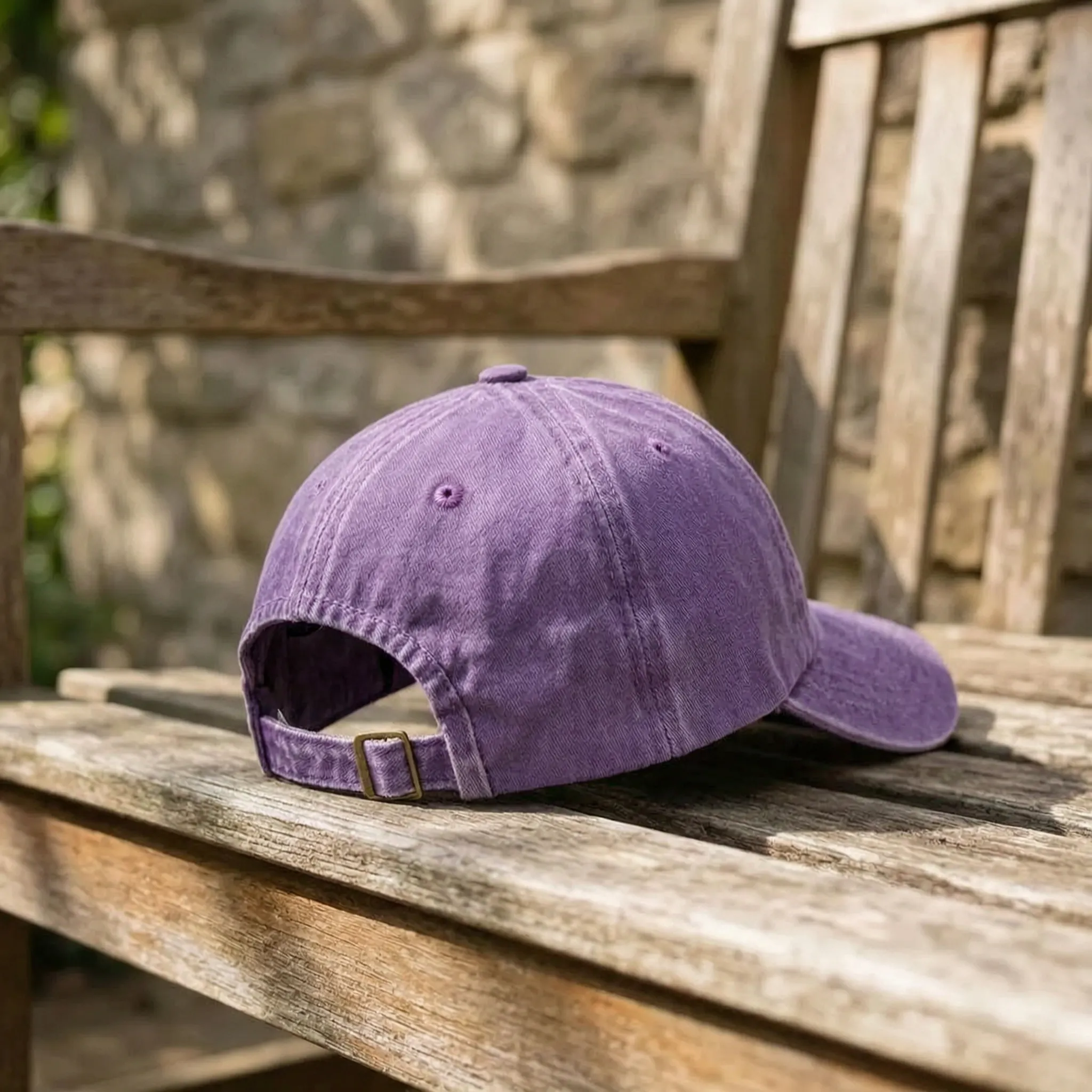 Rückenfrei Baseball-Kappe Pferdeschwanz Hochsteckfrisur Vintage-Washed