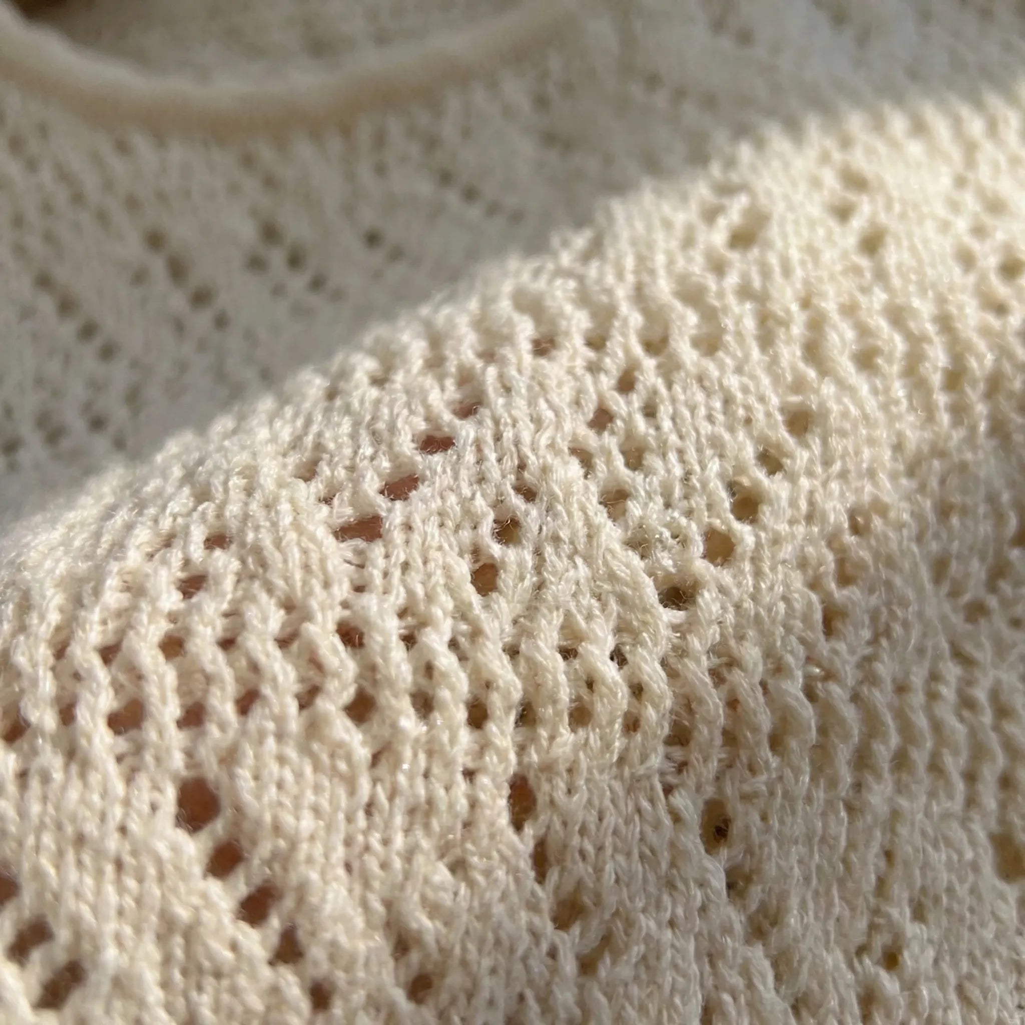Mädchen Sommer Set Hohlspitzenweste weite Hose atmungsaktiv