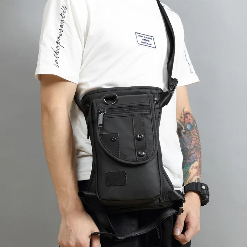 Oberschenkel-Tasche mit verstellbarem Gürtelriemen und mehrteiligem taktischen Design