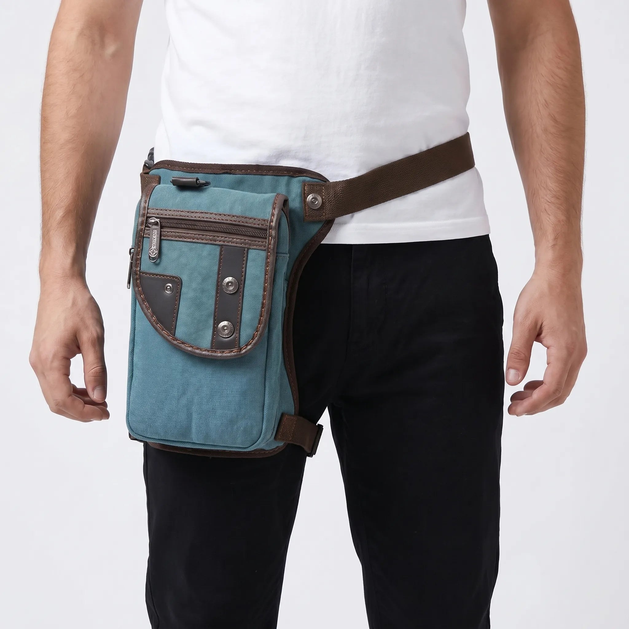 Oberschenkel-Tasche mit verstellbarem Gürtelriemen und mehrteiligem taktischen Design