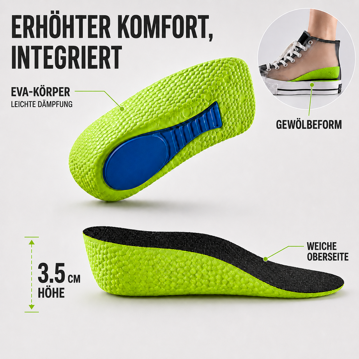 Nordspur | Liftiva Gepolsterte Erhöhungssohle