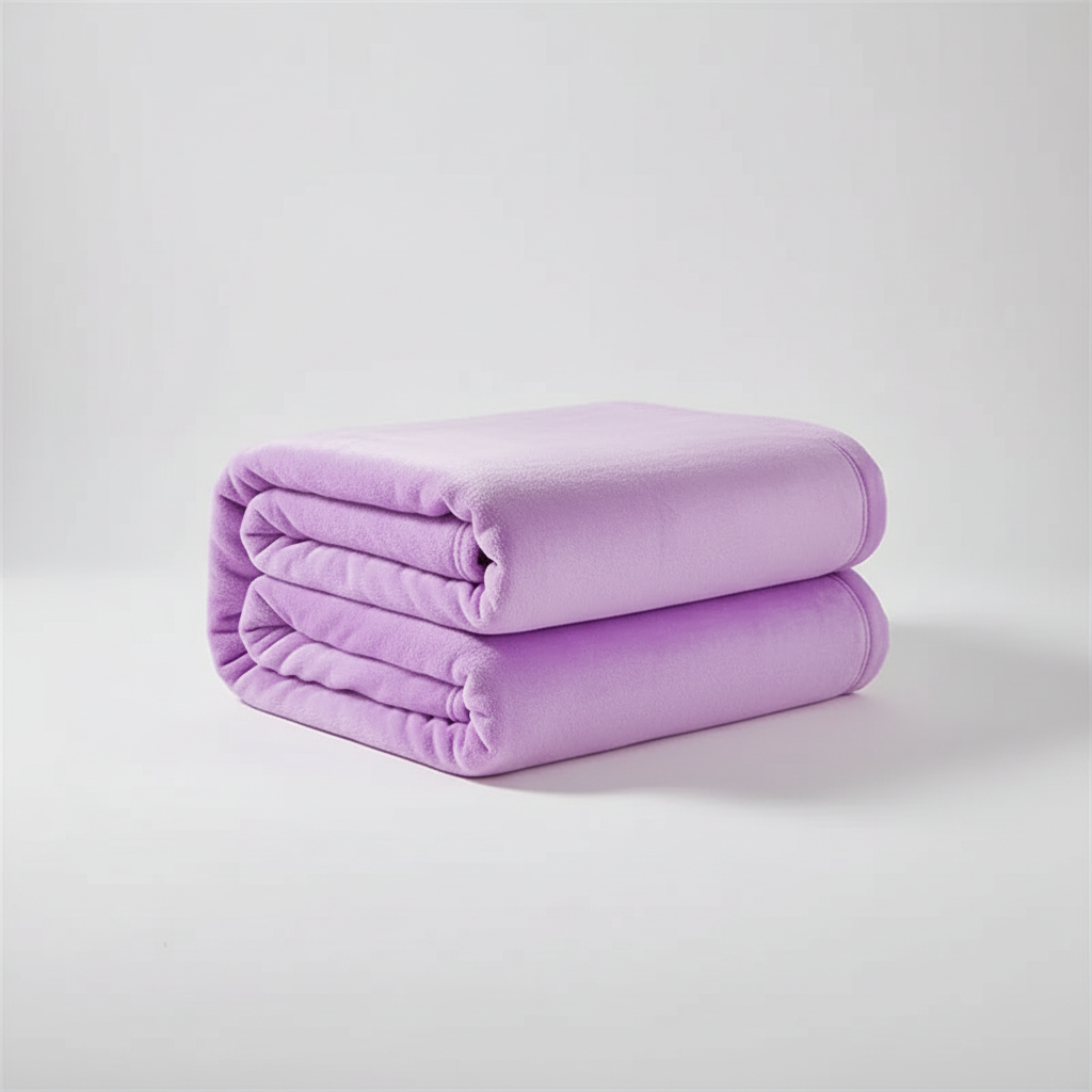 Leichte Fleece-Wurfdecke mit weicher gebürsteter Oberfläche und Pilling-Schutz