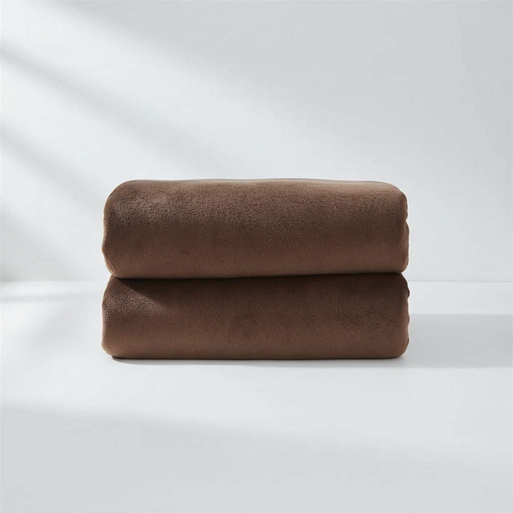 Leichte Fleece-Wurfdecke mit weicher gebürsteter Oberfläche und Pilling-Schutz