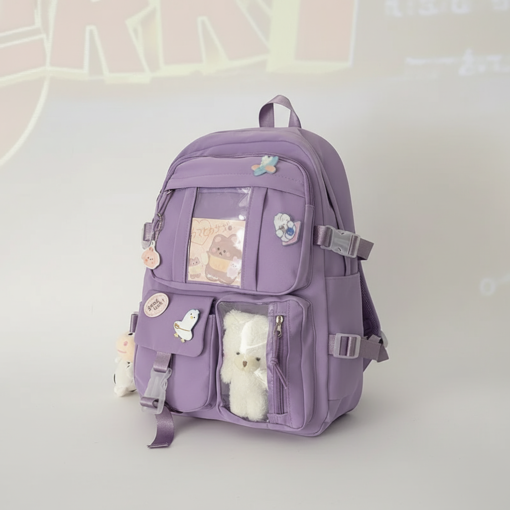 Schulrucksack mit gepolstertem Laptop-Fach und Organisationstaschen
