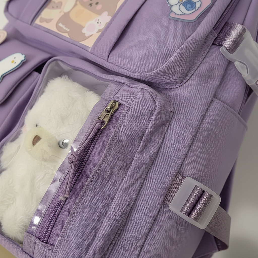 Schulrucksack mit gepolstertem Laptop-Fach und Organisationstaschen