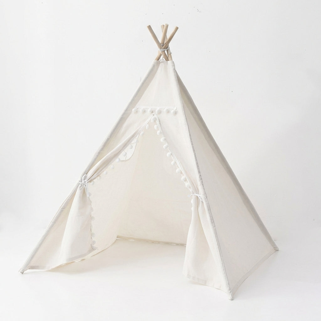 Kinder Tipi Zelt Indoor Spielhaus aus Stoff für Kleinkinder