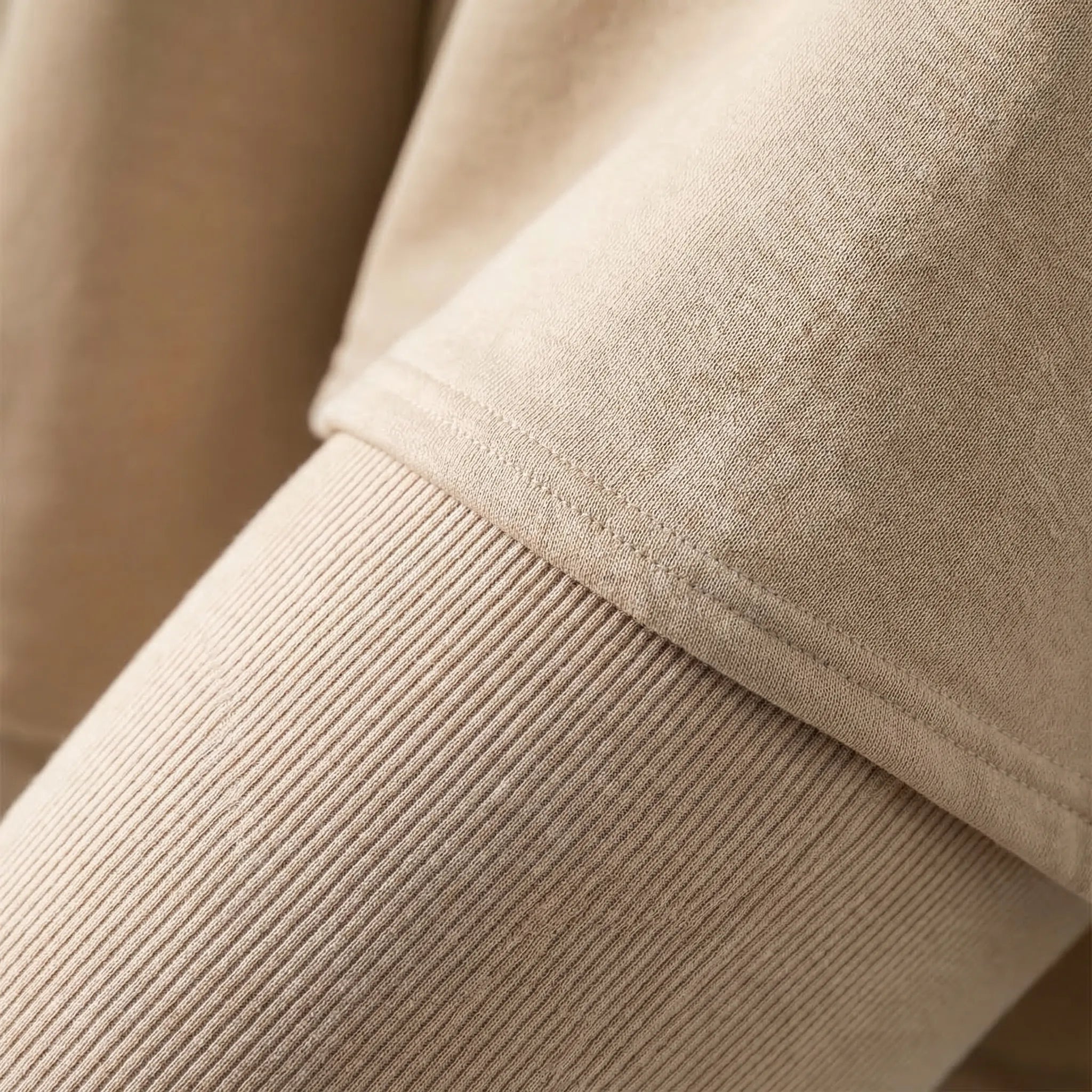 Übergroßes Sweatshirt und schlanke gerippte Hose Loungewear Set