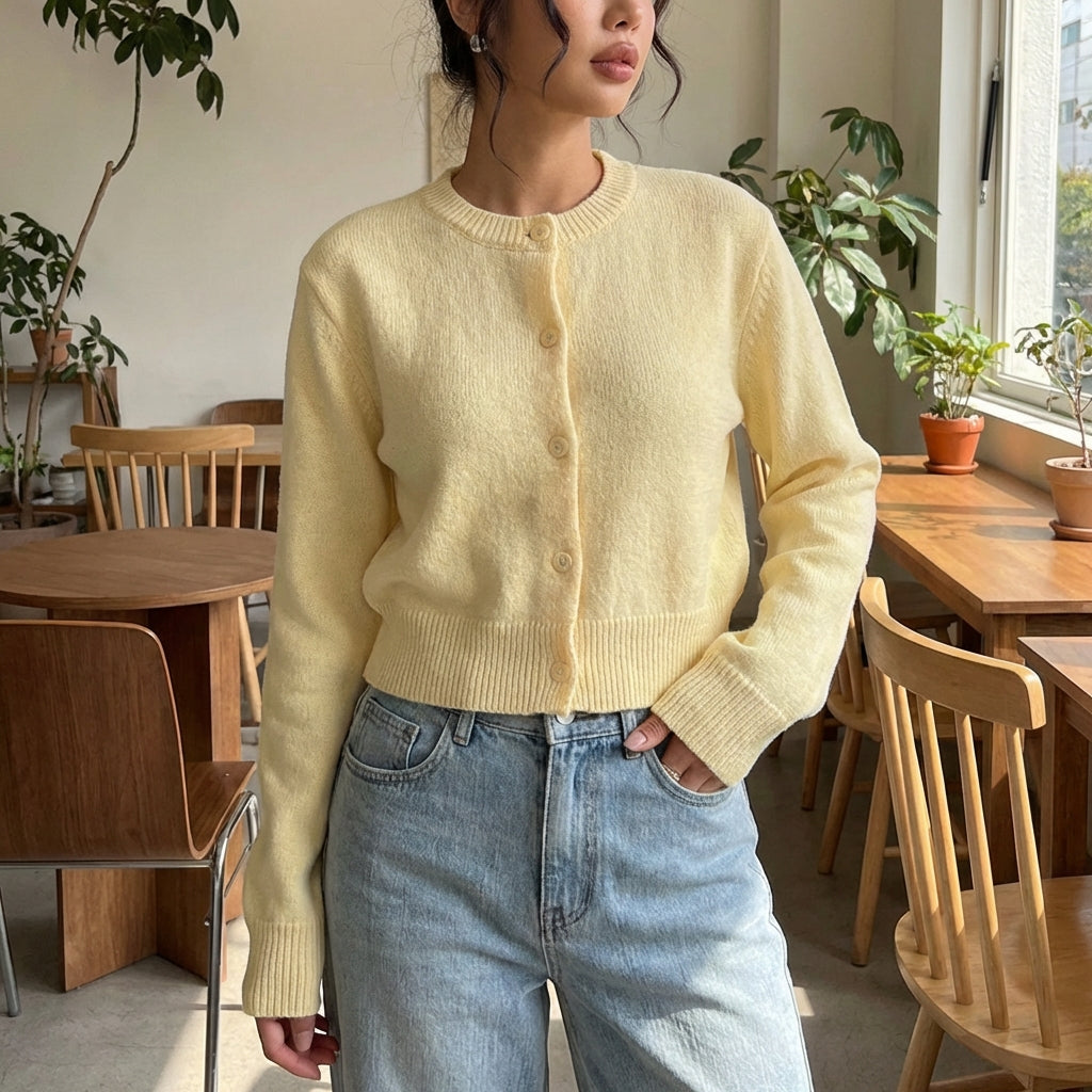 Nordspur | Lumeris Cropped Round Neck Sweater