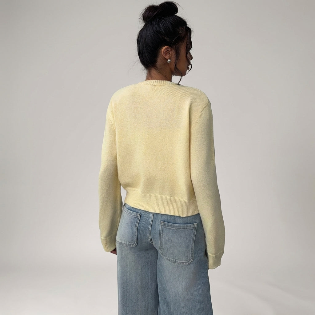 Nordspur | Lumeris Cropped Round Neck Sweater