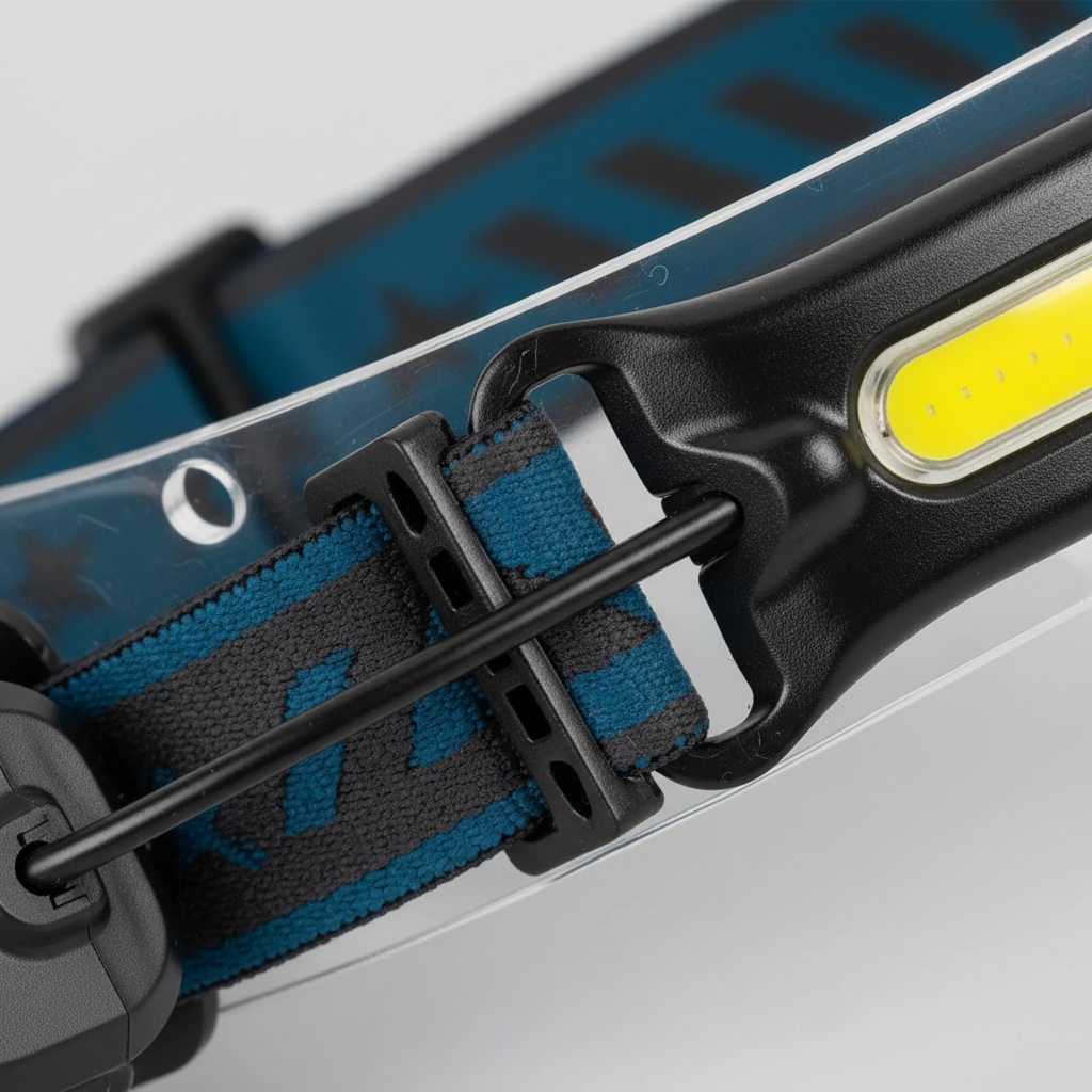 LED-Stirnlampe wiederaufladbar mit Doppelkegel-Zoom und Bewegungssensor