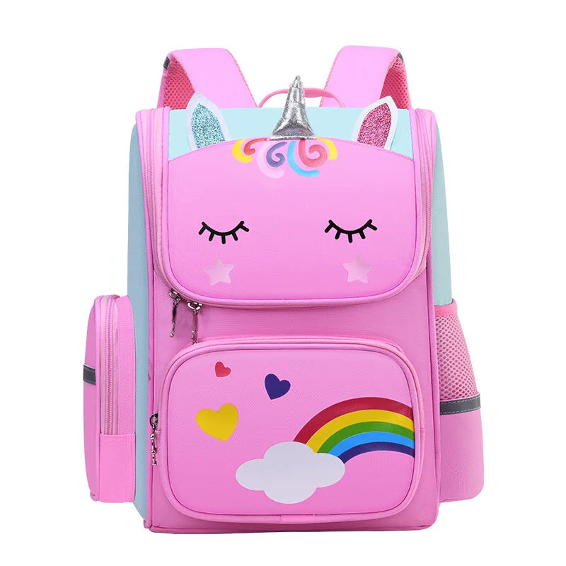 Kinder-Schulrucksack mit Einhorn-Design wasserdicht gepolstert