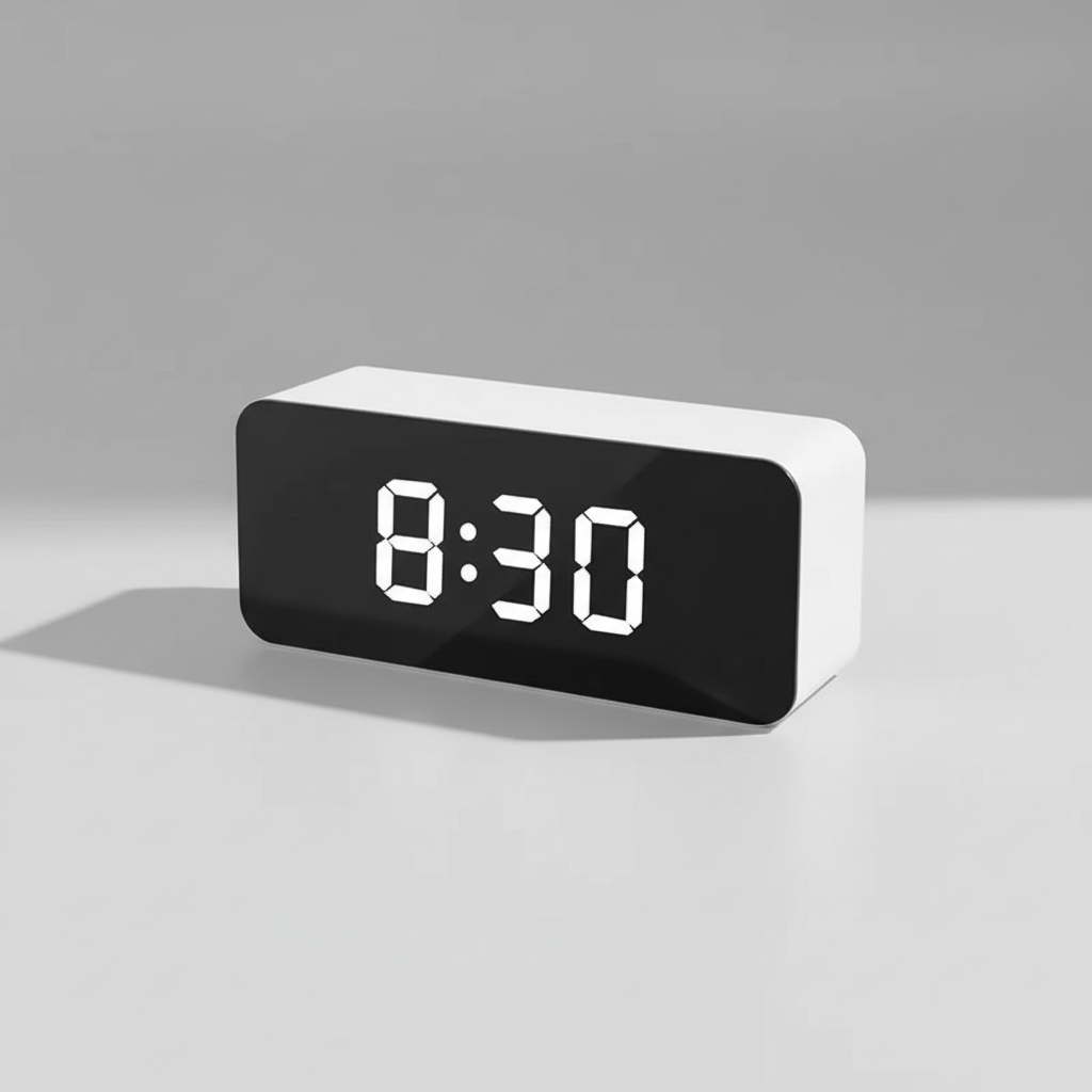 LED-Spiegelwecker hochauflösendes digitales Display Schlummerfunktion USB