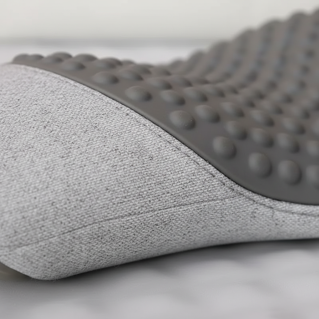 Beheiztes Lendenwärmekissen mit Vibrationsmassage, ergonomisch geformt