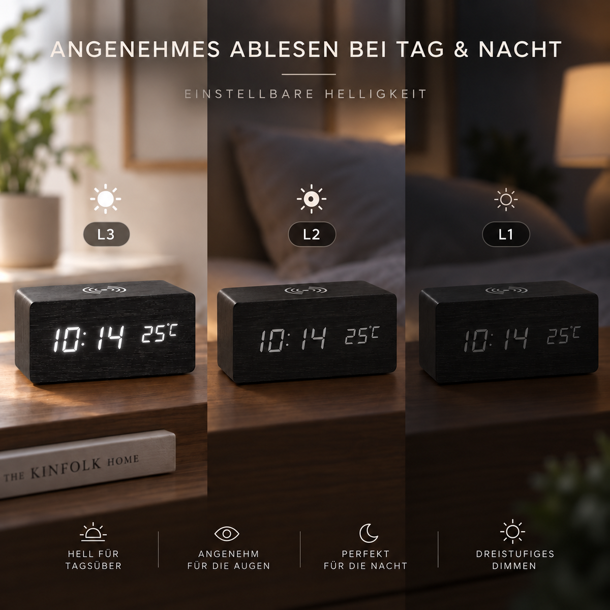 Nordspur | Lumnora Digital LED Holzwecker