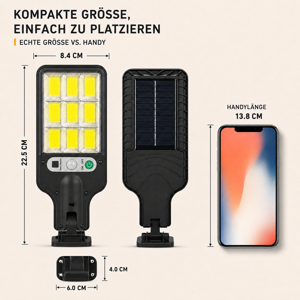 Nordspur | Lumovex Solarbetriebene Außenwandleuchte