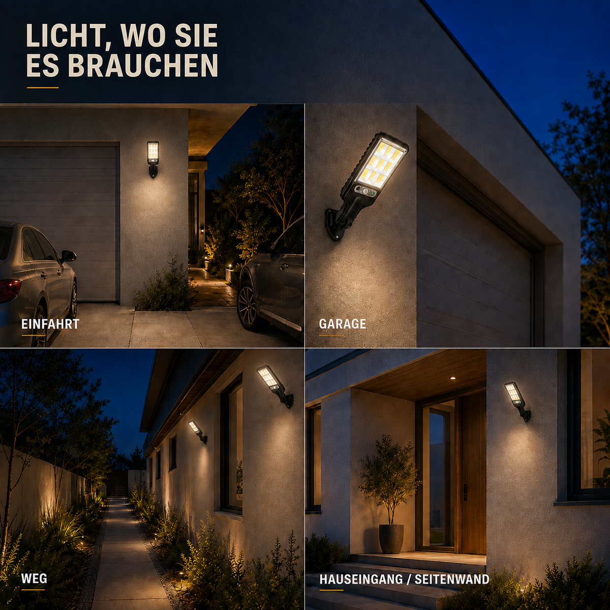 Nordspur | Lumovex Solarbetriebene Außenwandleuchte