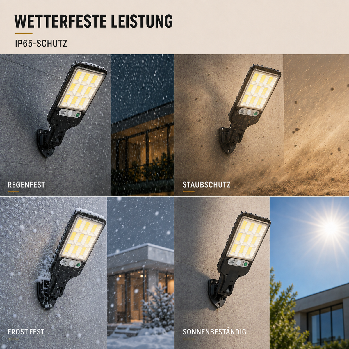 Nordspur | Lumovex Solarbetriebene Außenwandleuchte