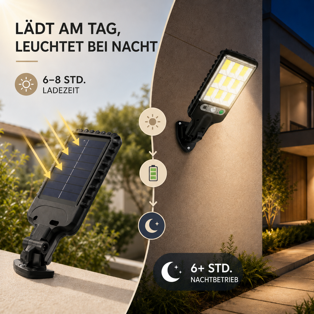 Nordspur | Lumovex Solarbetriebene Außenwandleuchte