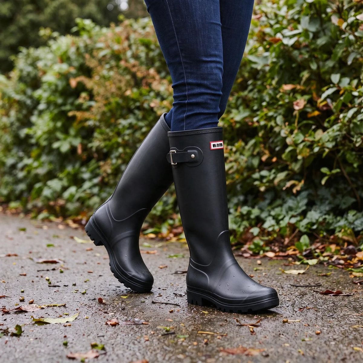 Nordspur | Lunoka Kniehohe Regenstiefel Mit Schnalle