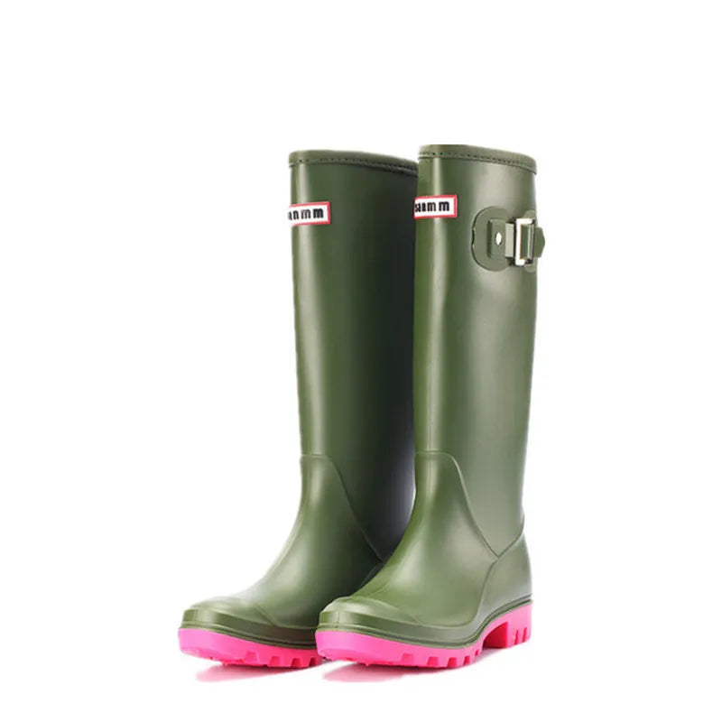 Nordspur | Lunoka Kniehohe Regenstiefel Mit Schnalle