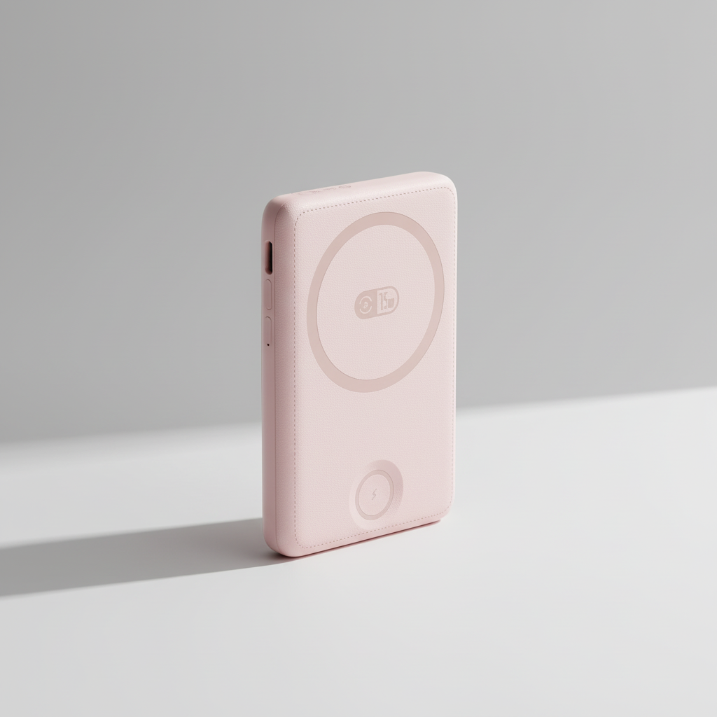 Magnetische Powerbank 10000 mAh USB-C Schnellladung Smartphone Uhr