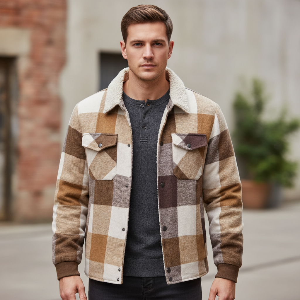 Nordspur | Men S Plaid Shirt Jacket