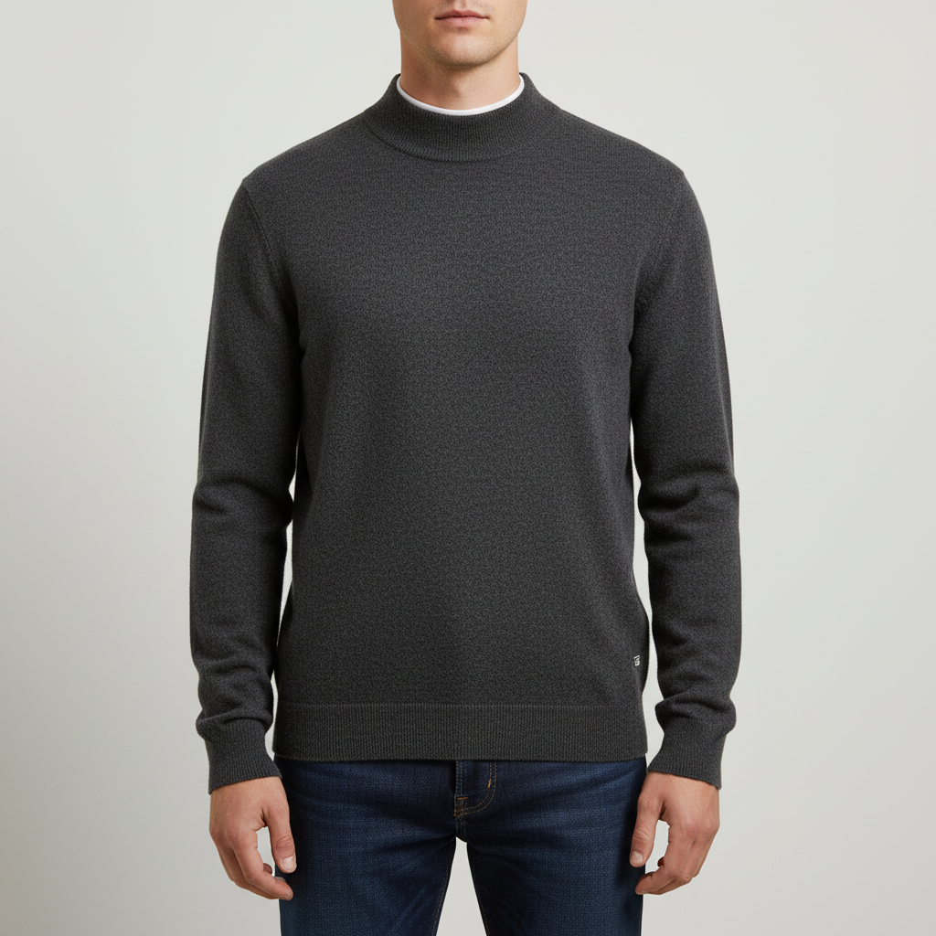 Nordspur | Men Wool Mock Neck Pullover