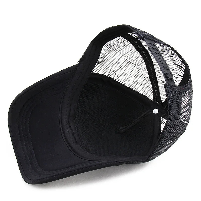 Mesh Trucker Cap Unisex schlicht atmungsaktiv Snapback für Freizeit