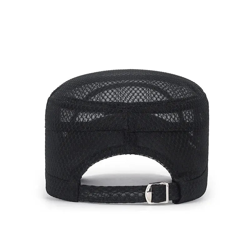 Mesh Flat-Top Kappe atmungsaktiv leicht für Sommer unisex