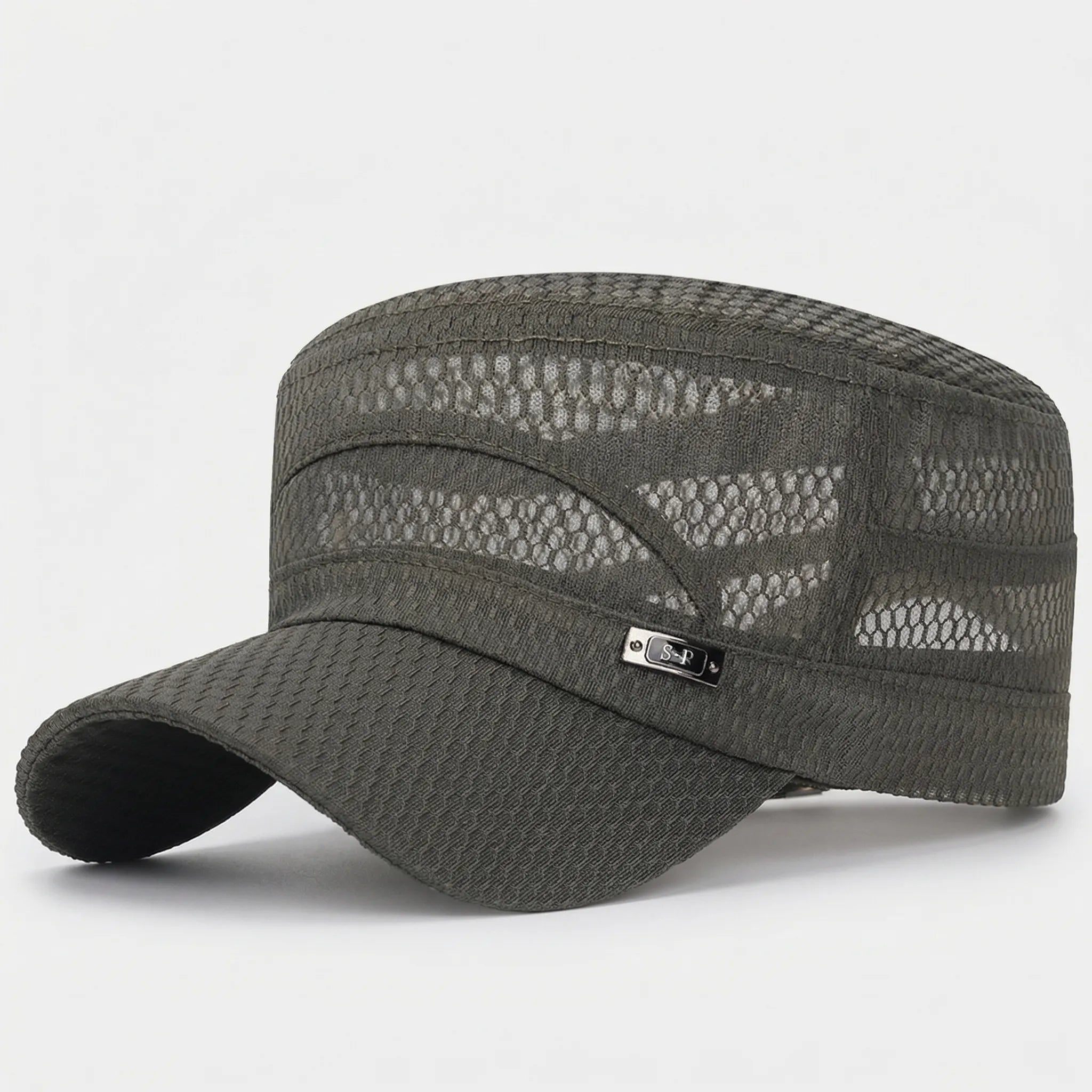 Mesh Flat-Top Kappe atmungsaktiv leicht für Sommer unisex